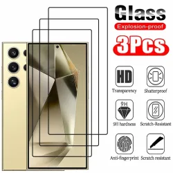 Gehärtetes Glas für Samsung Galaxy S26 S25 S24 Ultra Displayschutzfolie A17 A27 A37 A57 Frontglas S 24 Ultra Screen Protector A56 A36 A26 A16 A55 A54 A53 A35 Telefonschutzfolie