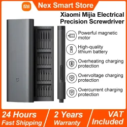 Xiaomi Mijia Elektrischer Präzisionsschraubendreher, Magnetischer Schraubendreher-Satz, Zweistufiges Drehmoment, Typ-C-Ladung, S2-Stahl Präzisionsbits