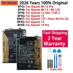 100% Original Batterie Für Xiaomi Mi CIVI 2 Poco X6 Pro 12X12 12S 13 13T 14 Lite Pro batterie BP4G BM5T BP45 BP46 BP4E BP4Q BP4R
