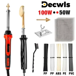 50 W / 100 W Bügel Werkzeug für Zuhause, Leder, Reparatur von Rissen, Glättungswerkzeug, Reparatur von Kunststoff-Lötkolben, Auto-Stoßstangen-Schweißgerät, Werkzeuge