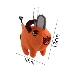 10/40cm Anime Chainsaw Man Plüschpuppen Cartoon Pochita Orange Hund Kissen Stofftier für Kinder Geburtstagsgeschenk