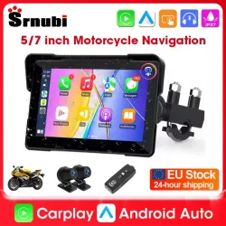 Srnubi Tragbare Motorrad GPS Navigation Wasserdichte Drahtlose Carplay 5/7 
