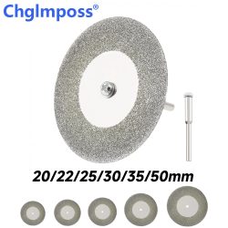 10 teile/satz 20/22/25/30/35/50mm Diamant schneid scheiben sahen Schleif scheibe beschichtete flache Überlappung scheibe mit 2 Stäben zum Schneiden von Glas metall