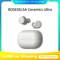 ROSESELSA Ceramics Ultra Kabellose Ohrhörer 50dB Hybrid ANC HiFi-Kopfhörer LHDC LDAC 4-Mikrofon KI-Geräuschunterdrückung 40H Akkulaufzeit
