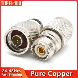 1PC UHF-Buchse auf N-Stecker-Adapter SO239 PL259 auf SL16 L16 HF-Koaxialstecker