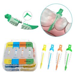 Neue zahnärztliche Interdentalkeile, die Verbundkeile aus Silikon versiegelt, geeignetes adaptives Zahnarztmaterial für die Zahnrestaurierung