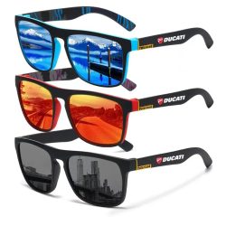 Modische Vintage-Sonnenbrille mit quadratischen polarisierten Gläsern zum Fahren, Angeln, Sonnenbrille, Fahrerbrille, UV-Schutz für Ducati Monster Panigale Diavel