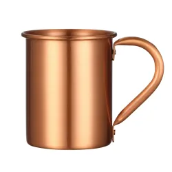 400ml 13,3oz 100% Kupfer Moscow Mule Becher Langlebige Kupferbierkrüge Kaffeetasse Milchbecher Reiner Kupferbecher Trinkgefäß