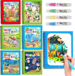 1pc Wiederverwendbare Wasser Zeichnung Buch Magie Wasser Buch Chaos-Freies Magie Malerei Pad mit Nachfüllbare Wasser Stift Lernen Bildung spielzeug