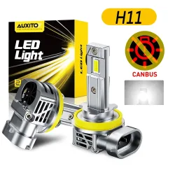 2Pcs AUXITO H11 LED Scheinwerfer Turbo Canbus Weiß 70W High Power H8 H9 H11 Scheinwerfer Kit Für Toyota Ford VW Kein Fehler 30000LM 12V