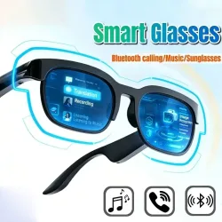 2026 Neue Smart-Brille mit KI-Übersetzung, Bluetooth-Konversation, Aufnahme- und Musikwiedergabe ? Smarte Sonnenbrille für Herren und Damen