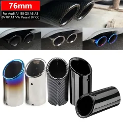 Edelstahl Auto Auspuffrohr Schalldämpfer Spitze Endrohr Auspuff Schalldämpfer Für Audi A4 B8 Q5 A5 A3 8V 8P A1 VW Passat B7 CC Tiguan