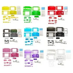 Transparentes Vollgehäuse-Ersatzset für Nintendo NDS Lite/NDSL Komplettes Gehäuse mit Tasten + Schrauben Reparatur-Kit