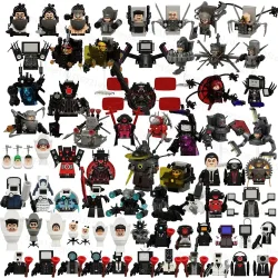 2026 Neue Skibidi Toiletten-Mann-Figuren Bausteine TV-Mann Titan Kameramann Speakerman Puzzle-Steine Actionfiguren Modell Spielzeug Geburtstagsgeschenk