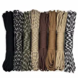 550 Paracord 7 Stränge 4 mm militärische taktische Fallschirmschnur Campingzubehör Outdoor Survival DIY Armband Seil
