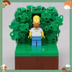 MOC Spot Homer fährt in den Busch zurück - Geburtstagsgeschenk, Weihnachtsgeschenk, DIY-Geschenk, Spielzeug für Erwachsene