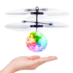 LED-Lichtaufhängung, Kristallkugel, Infrarot-Induktion, RC-Gesteuerung, buntes leuchtendes Spielzeug, einzigartiges Geschenk für Kinder