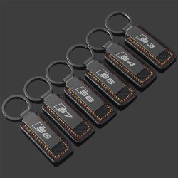 Auto-Schlüsselanhänger mit 3 Farben, Logo-Schlüsselring, Anhänger, Geschenk, Styling-Accessoire für Audi R8 S1 S3 S4 S5 S6 S7 S8 SQ2 SQ5 SQ7 SQ8 TTS Sline