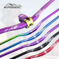 KRSEC 31,8 mm Mountainbike-Lenker, Fahrrad-Riser-Lenker aus Aluminiumlegierung, 25 mm Aufstieg, 780 mm Länge, Lenker mit stumpfem Politur