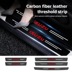 Auto Tür Sill Anti Kollision Schützen Streifen Carbon Faser Aufkleber Für Isuzu D-MAX D MAX Dmax I II WFR VAN NFR ATV TROOPER 4X4 WFR