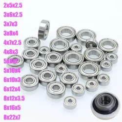 10 Stück Miniaturkugellager 3x7x3 3x8x4 4x8x3 5x8x2 5x10x4 8x22x7 608zz 2Z für Fahrrad RC Auto Spielzeug Hochgeschwindigkeitsstille kleine Lager