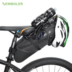 NEWBOLER Fahrrad Satteltasche Wasserdicht MTB Rennrad 10L 13L Große Kapazität Radfahren Tasche Faltbare Schwanz Hinten Tasche Stamm Zubehör