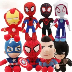 27-30cm Spiderman Plüschtiere Filmfiguren Marvel Avengers Weiche Stoffhelden Captain America Iron Man Weihnachtsgeschenke