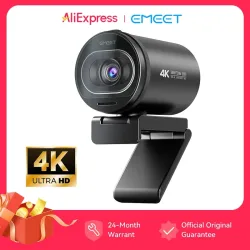 Webcam 4K Streaming-Webkamera 1080P 60FPS USB-Kamera EMEET S600 Autofokus Live-Stream-Kamera mit Mikrofonen für Tiktok/YouTube