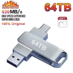 Neuer USB 3.2 Flash-Laufwerk 520MB/s Hochgeschwindigkeits 2-in-1 Type-C OTG Speicherstick Wasserdicht Großer Speicher für Handy Computer PC Datenspeicherung