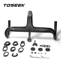 TOSEEK Carbon-Lenker Rennrad-Carbonlenker T700 Integrierter Carbonlenker Di2 Fahrradzubehör Carbon-Dropbar