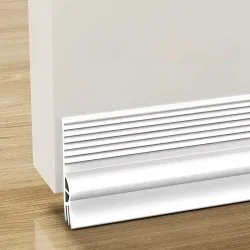 2 m TPE-Tür-Zugluftstopper, selbstklebend, Zugluftblocker unter der Tür, Isolator, flexibler Türfegen, Wetterschutz, Geräuschstopper