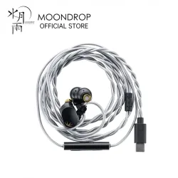 MOONDROP CHU II DSP-Kopfhörer mit Hochleistungs-Dynamiktreiber, USB-C In-Ear-Monitore, TYPE-C mit Mikrofon-Ohrhörer
