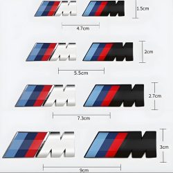 Für BMW M M3 M5 M6 X3 E46 E90 F30 G20 E36 45mm 55mm 73mm 90mm Auto M Logo Fender Seite Emblem Hinten Stamm Abzeichen Aufkleber Zubehör