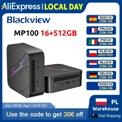 Blackview MP100 NEUER Mini-PC AMD Ryzen 5 7430U Windows 11 6-Kern 12-Thread 16GB DDR4 512GB SSD WiFi 6 Mini-Computer PC BT5.2
