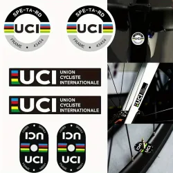 6 Teile/blatt UCI straße fahrrad aufkleber ventil ring aufkleber/fahrrad aufkleber wasserdicht sonnencreme beständig fahrrad dekoration aufkleber