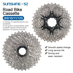 Sunshine Rennrad Kassette 8 9 10 11 12 Geschwindigkeit Fahrrad Kettenrad 25T 28T 30T 32T 34T 36T 11V K7 Geschwindigkeit Fahrrad Ratsche Radfahren Teile