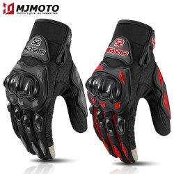 Sommer Atmungsaktive Vollfinger Motorrad Handschuhe Nicht-rutsch Verschleiß-beständig Motocross Racing Handschuhe Touchscreen Moto Biker Handschuhe