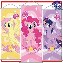 My Little Pony Hängegemälde Cartoon Pinkie Pie Poster Urlaub Dekoration Anime Merchandise Long Scroll Festival Geschenk