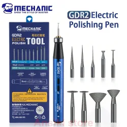 MECHANIC GDR2 Elektrischer Polierstift 9 Stück Diamant-Schleifköpfe für IC-Chip-Schleifen PCB-Schneiden Handy-Reparaturwerkzeuge