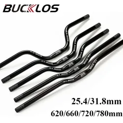 BUCKLOS Mountainbike Lenker 31,8mm 25,4mm Fahrrad Riser Bar 620/660/720/780mm Aluminium Legierung MTB Lenker Radfahren Teile
