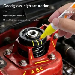 Schrauben-Positionierungs-Markierungsstift, wasserdicht, schnelltrocknend, permanenter Markierungsstift für Motorrad-, Auto- und Mechanik-Wartungsarbeiten.
