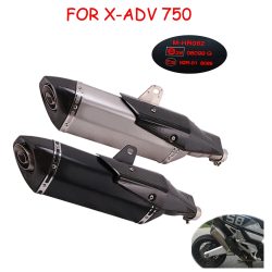 Motorrad Auspuff Escape Systeme Rohr Header Vorne Link Rohr Slip Auf Für Honda X-ADV 750 X ADV 750 ADV 2017 2018 - 2023