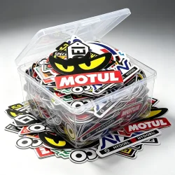 Heiß begehrte Motorrad-Aufkleber, Helm-Tank-Renn-Sponsor-Logo-Aufkleber-Set für Yamaha, Suzuki, Kawasaki, Honda, Harley Davidson, KTM