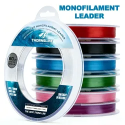 Thornsline 120M 200LB Monofilament Angelschnur, Superstarkes Nylon-Vorfach, Dehnungsarme Schockleine für Meeres- und Bootsangeln auf Wels