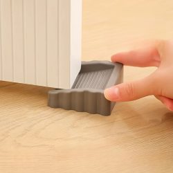 Kreativer winddichter Türstopper, Kunststoff-Türkeil mit mattem Finish, Sicherheitstürblocker für den Türboden, Antikollisions-Türstopper
