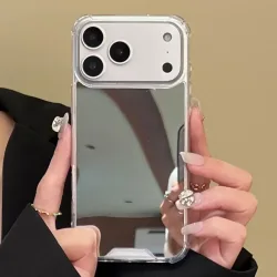 Acryl-Hartschalen-Spiegel-Handyhülle für iPhone 18 17 16 15 Pro Max 14 Plus 13 12 11 Pro X XR XS Max 7 8 Plus SE2 Air Stoßfeste Hülle