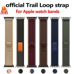 Trail Loop Armband für Apple Watch 12 42/46mm 44mm 40mm 41mm 45mm Sport Nylon Armband iWatch Serie 9 8 7 5 SE 10 Ultra 4 3
