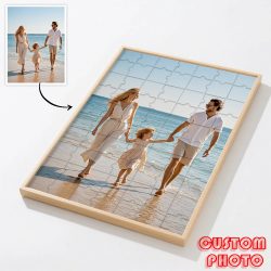 Personalisierte Holzpuzzles, Holzrahmen in Verschiedenen Farben und Größen, Maßgefertigte Abschlussfoto-Puzzles als Kreative Geschenke