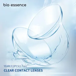 Bio-essence -0,75~-9,00 Klare Kontaktlinsen mit Dioptrien-Vorbehalt, hochwertige transparente Kontaktlinsen mit Sehstärke