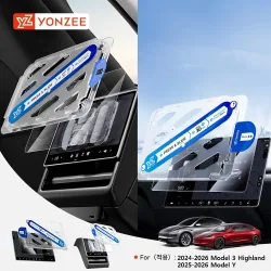 YZ Für Tesla Model 3/Y/YL Highland 2025 2026 Gehärteter Glasfilm Schutzfolie Matt Blendschutz HD Zentralsteuerung Touchscreen-Schutz